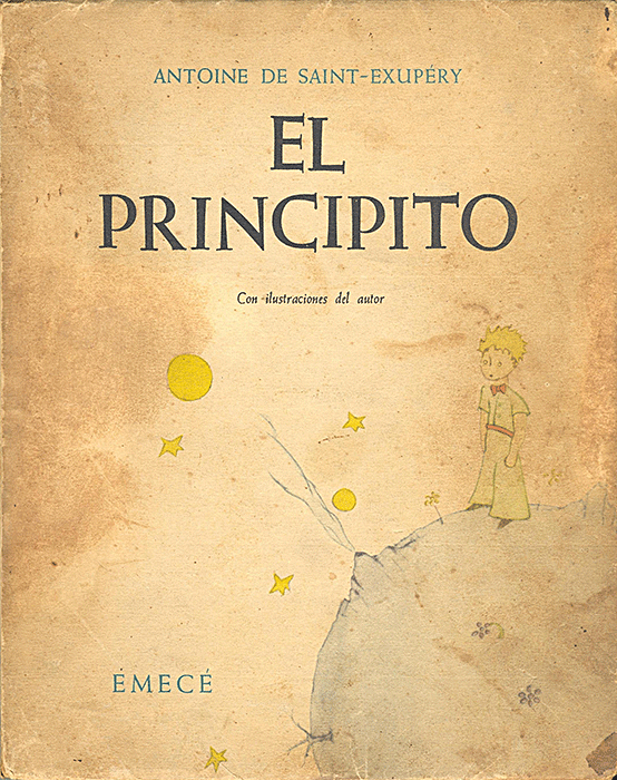 · Portada de la Primera edición en castellano (1951) de la obra El Principito de Antoine de Saint-Exupéry ·