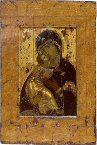 · La Filocalia · Amor a la Belleza...Interior · · Icono de la Virgen de Vladimir · s. XII · Arte Bizantino · Galería Tretiakov, Moscú ·