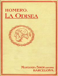 · LA ODISEA · de HOMERO · Ediciones Montaner y Simón · 1910 ·